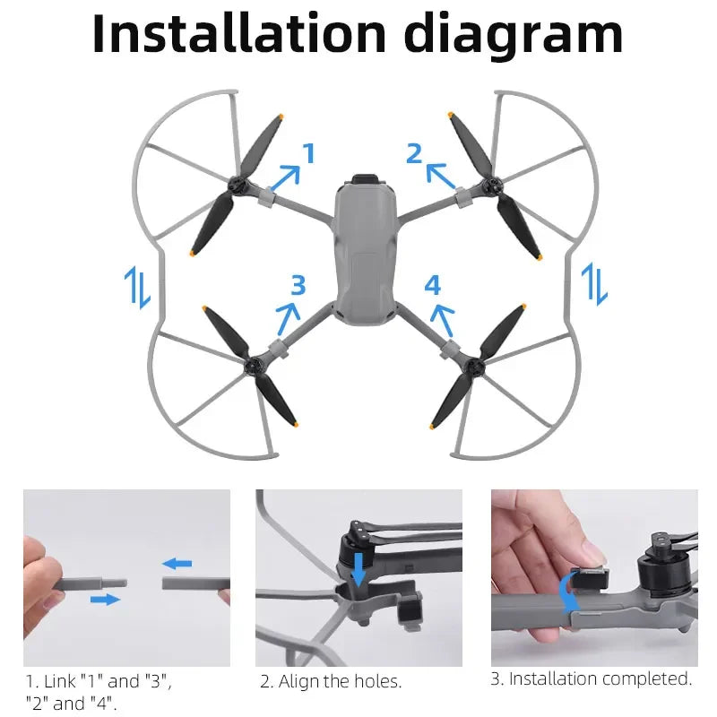 Propeller Guard For DJI Air 3/Air 3S Drone Blade Wing Protective Cage Anti-collision Cover Lightweight Blade Guard Accessories