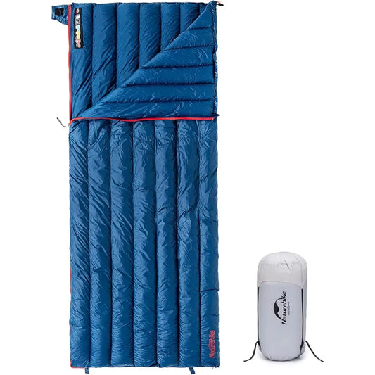 Ultralight adult backpack down sleeping bag, 650 charged 20 oz (42-52 F), 3 season hiking camping lightweight sleeping bag