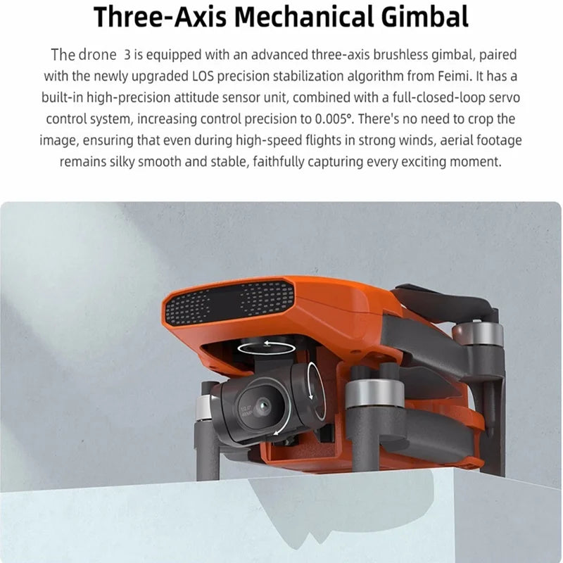 New camera drone 249g lightweight 48MP sensor 4K 60fps AI super night scene video 9KM flight distance 2025 professional drone