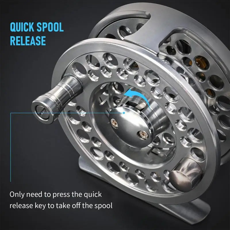 Fly Fishing Reel Aluminum Alloy Fly Fishing Reel Fly Reel Spinnings Reels Fishing 1/2 3/4 5/6 7/8 WT Fly Reels Fishing Accessory