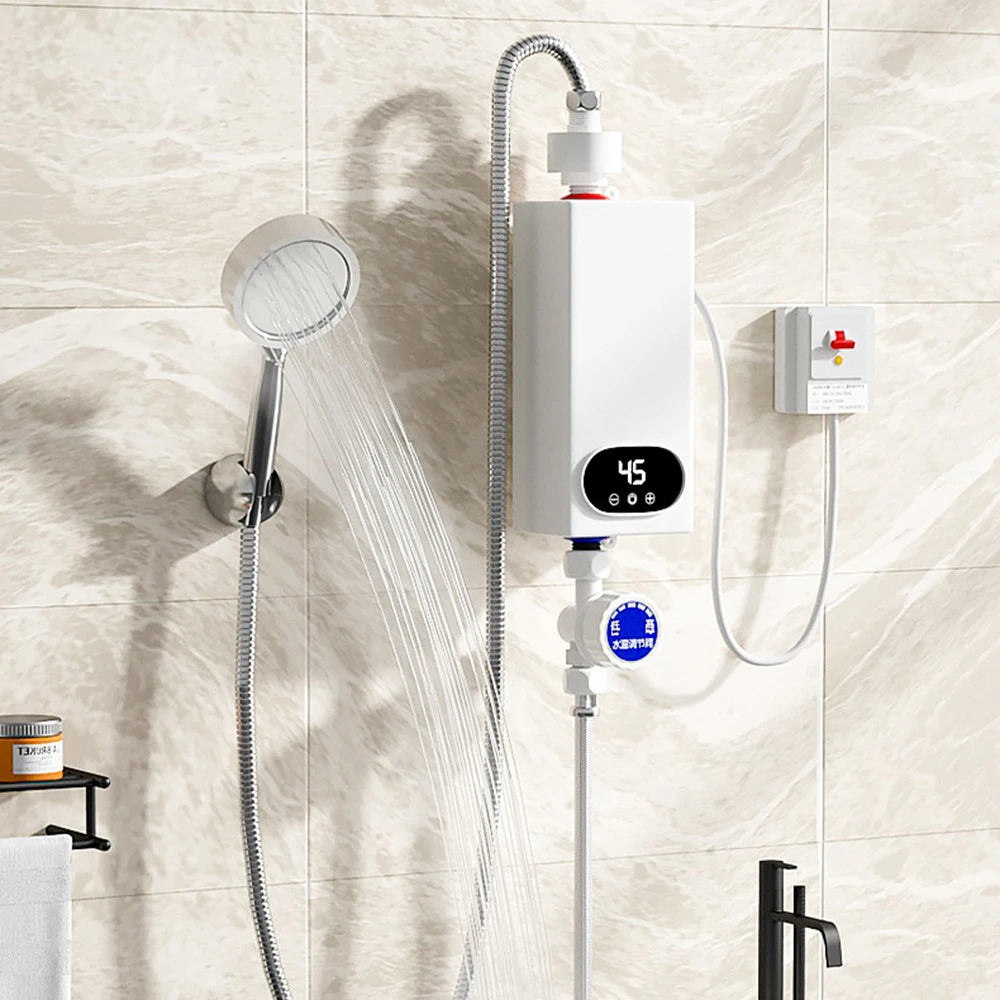 Electric Tankless Water Heater Constant Temperature Instant Hot Water Heater with Digital Display On Demand Hot Water Heater