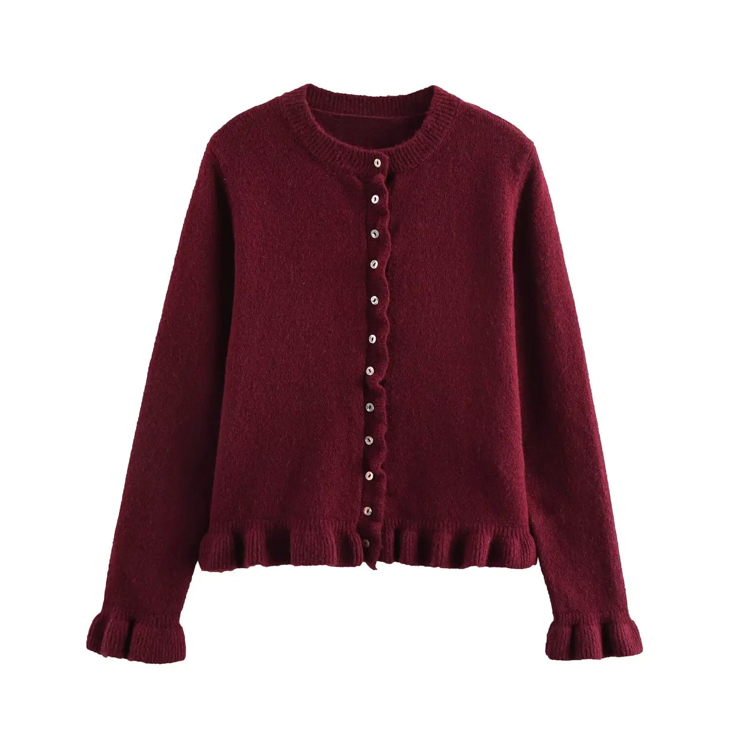 2025 new women's clothing European and American style French design fashionable and simple layered decoration versatile knitted