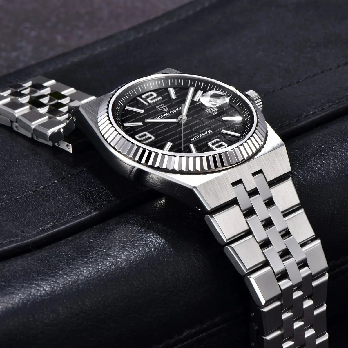 2025 New  PAGANI DESIGN 3D Rhombus Dial Luxury Automatic Watch For Men Stainless steel Mechanical Wrist watches Sapphire crystal