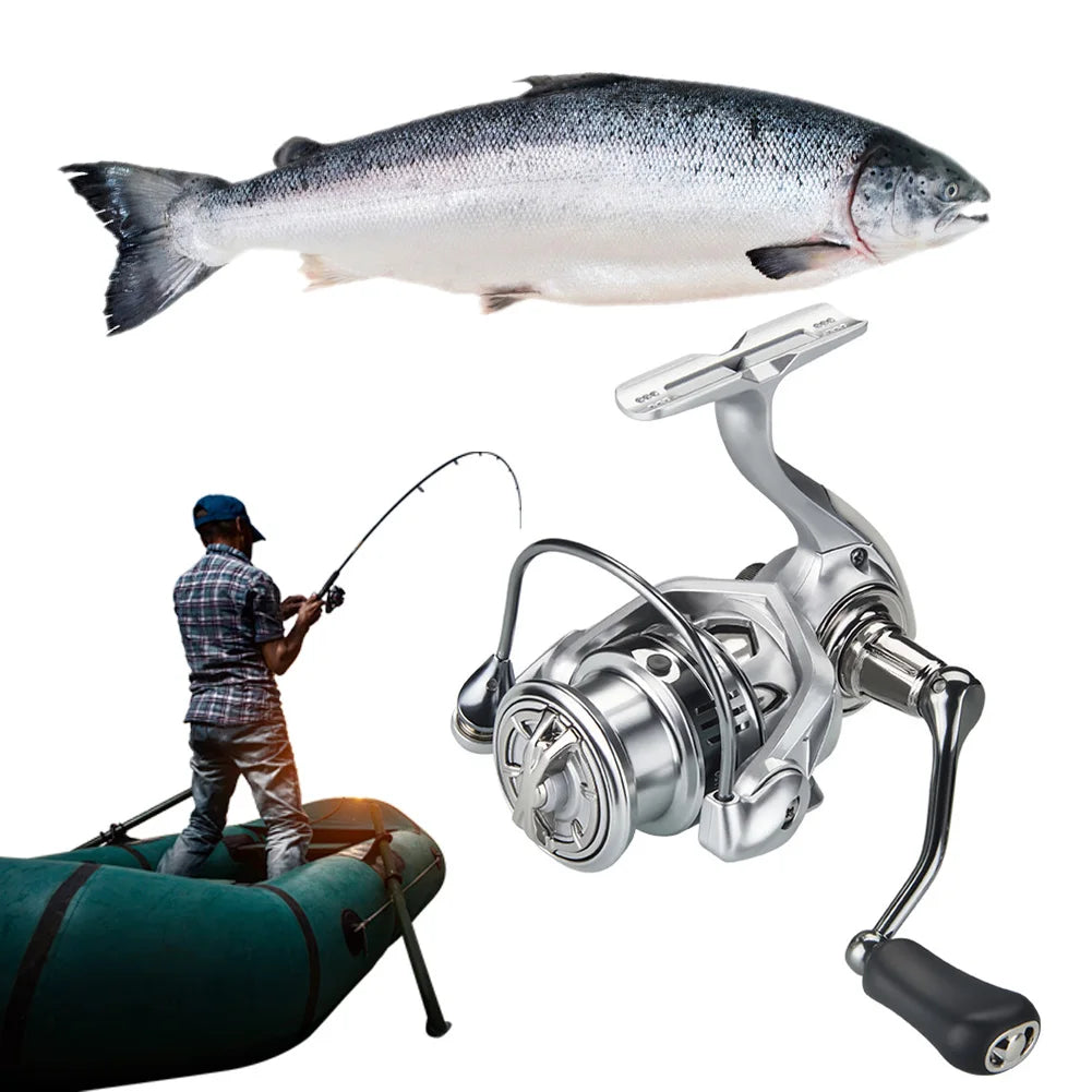 Fishing Wheel 5.2/1 Gear Ratio Spinning Fishing Reel All Purpose Fishing Spinning Reel for Sea Fishing Carp Fishing