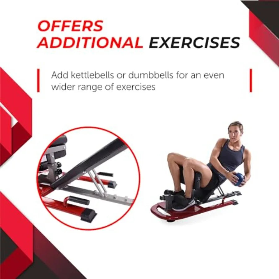 4in1 Adjustable Weight Capacity Fitness Bench with Foldable Design and Smart Workout App Integration Ideal for Home Gym Workout