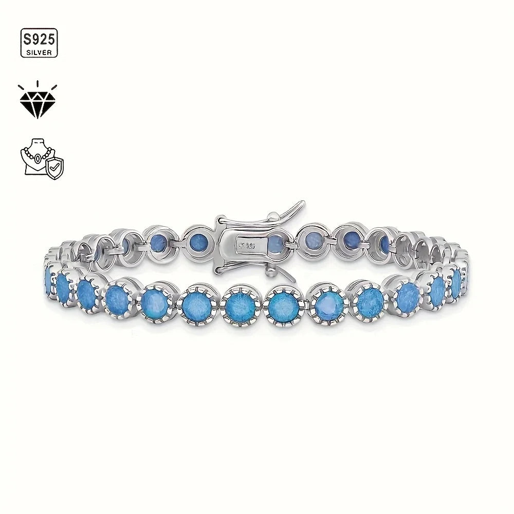 A minimalist and fashionable S925 silver bracelet with Ohm beads, perfect for a holiday gift.