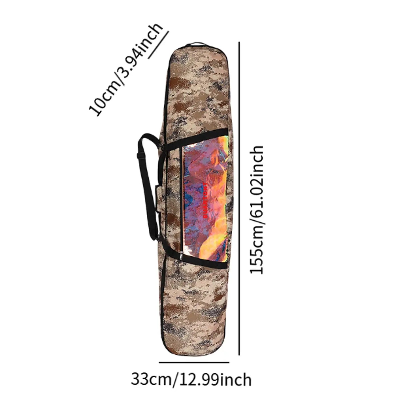 Ski Bag Snowboard Bag Wheeled Carrier Bag Carry Case Snowboard Backpack Ski Equipment Bag for Winter Sports Outdoor Skiing