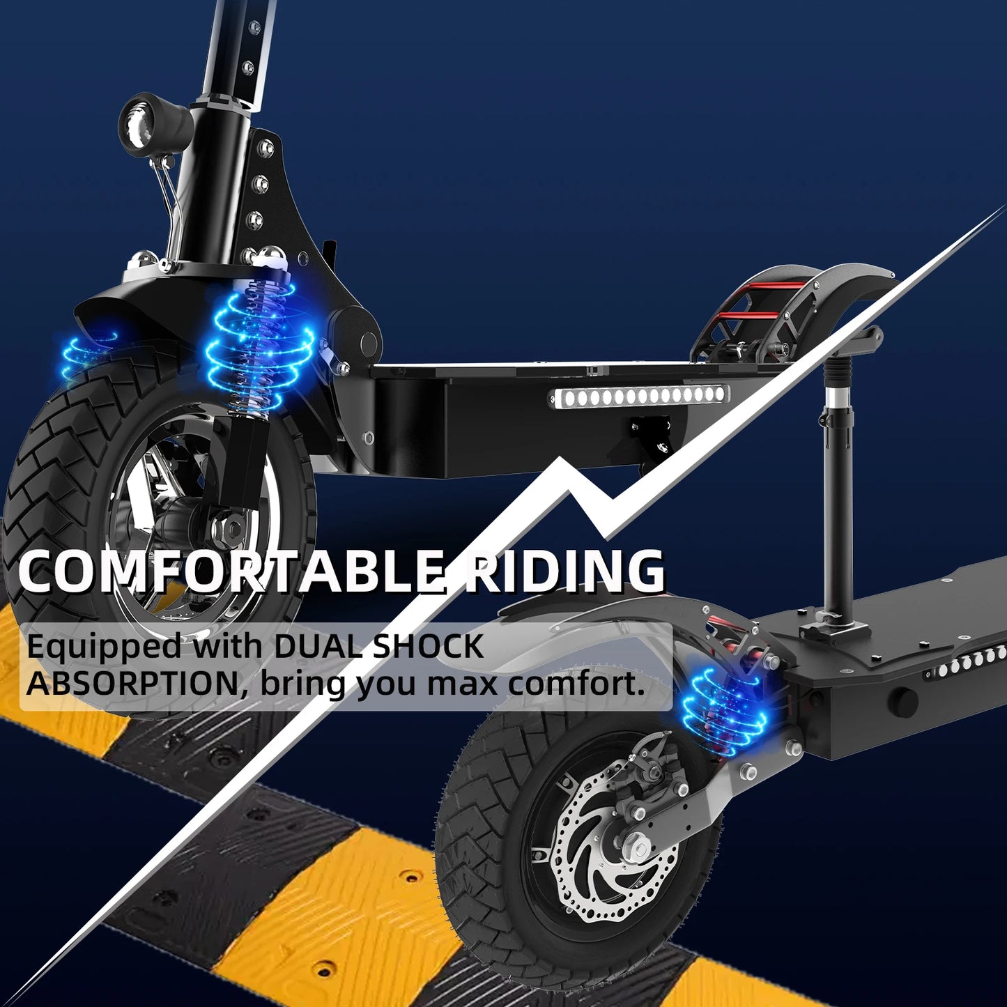 X750 Electric Scooter Adults, 52V 1600W Motor Power, 40 mph Top Speed, 50 Miles Range, Foldable E Scooter for Commuting