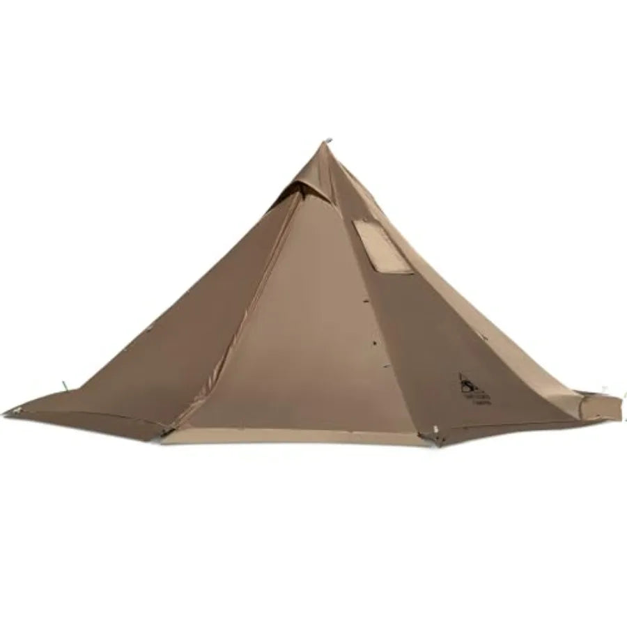 Smokey HUT Hot Tent with Stove Jack Ultralight 4 Season Tipi Tent with Snow Skirt Detachable Floor for Camping Hiking Bushcraft