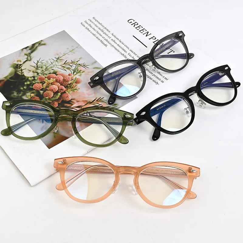 Trendy Flip Up Eyeglasses Frames Fashion Men Women Blue Light Blocking Glasses