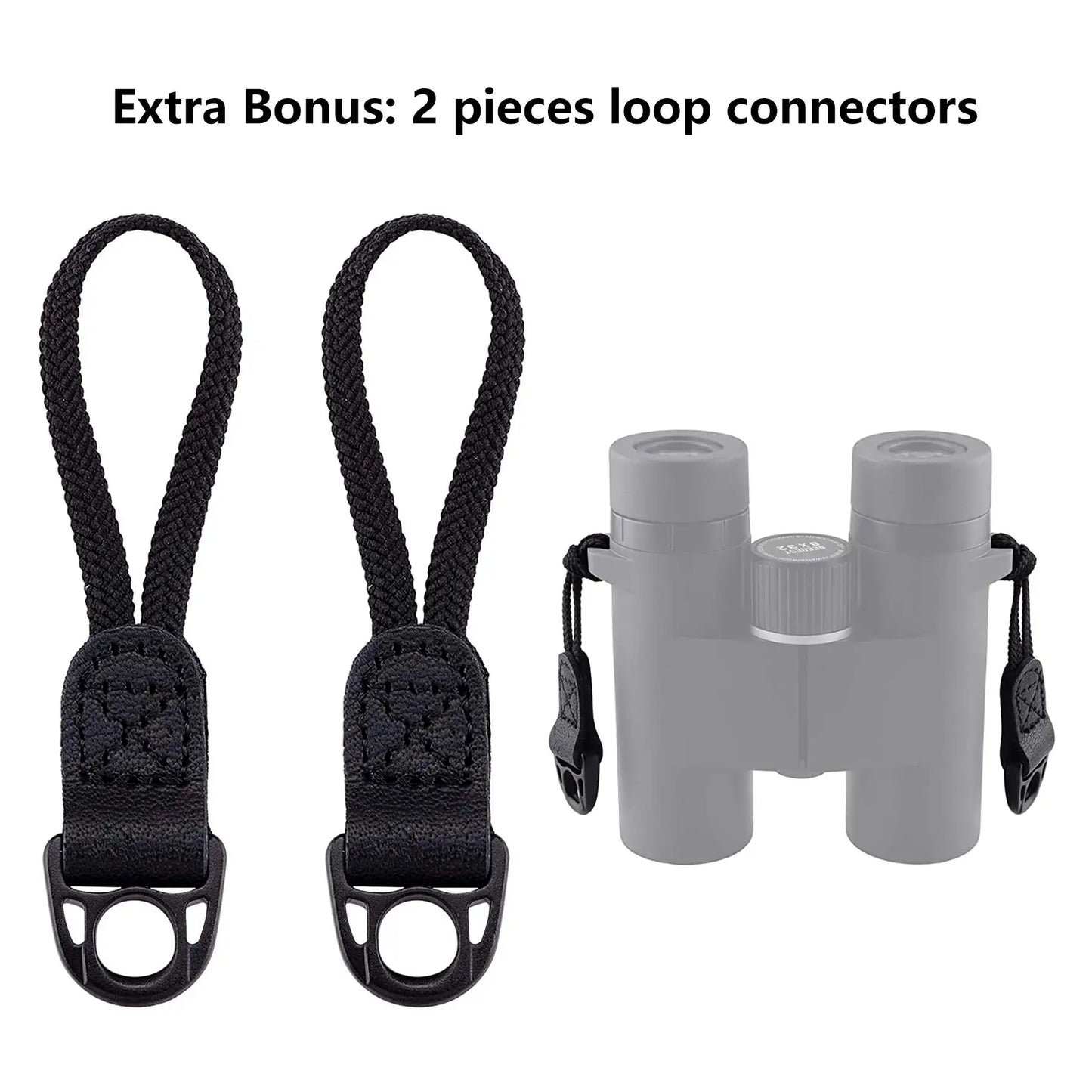 Raiseek Optics Binocular Harness Strap Adjustable Stretchy, Camera Chest Harness with 2 Loop Connectors, Hunting Accessories