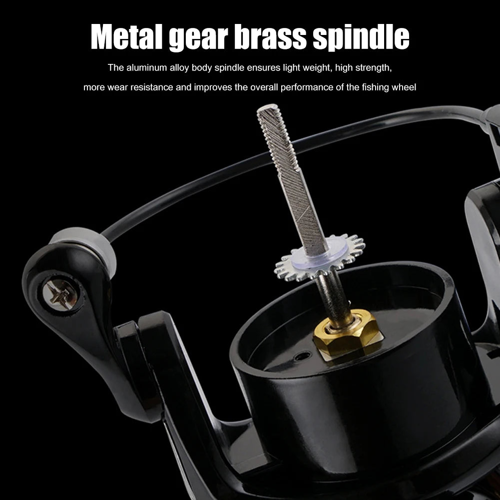 ZP 500/800 Series EVA Grip Ultra Lightweight Fishing Reel 13+1BB High Speed Gear Ratio 5.2:1 Mini Spinning Reel Metal Line Cup