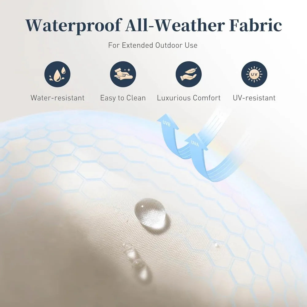 Wicker Patio Furniture Set, 3 Piece All-Weather Outdoor Patio Conversation Set, Outside L-Shaped Sectional Sofa Couch with