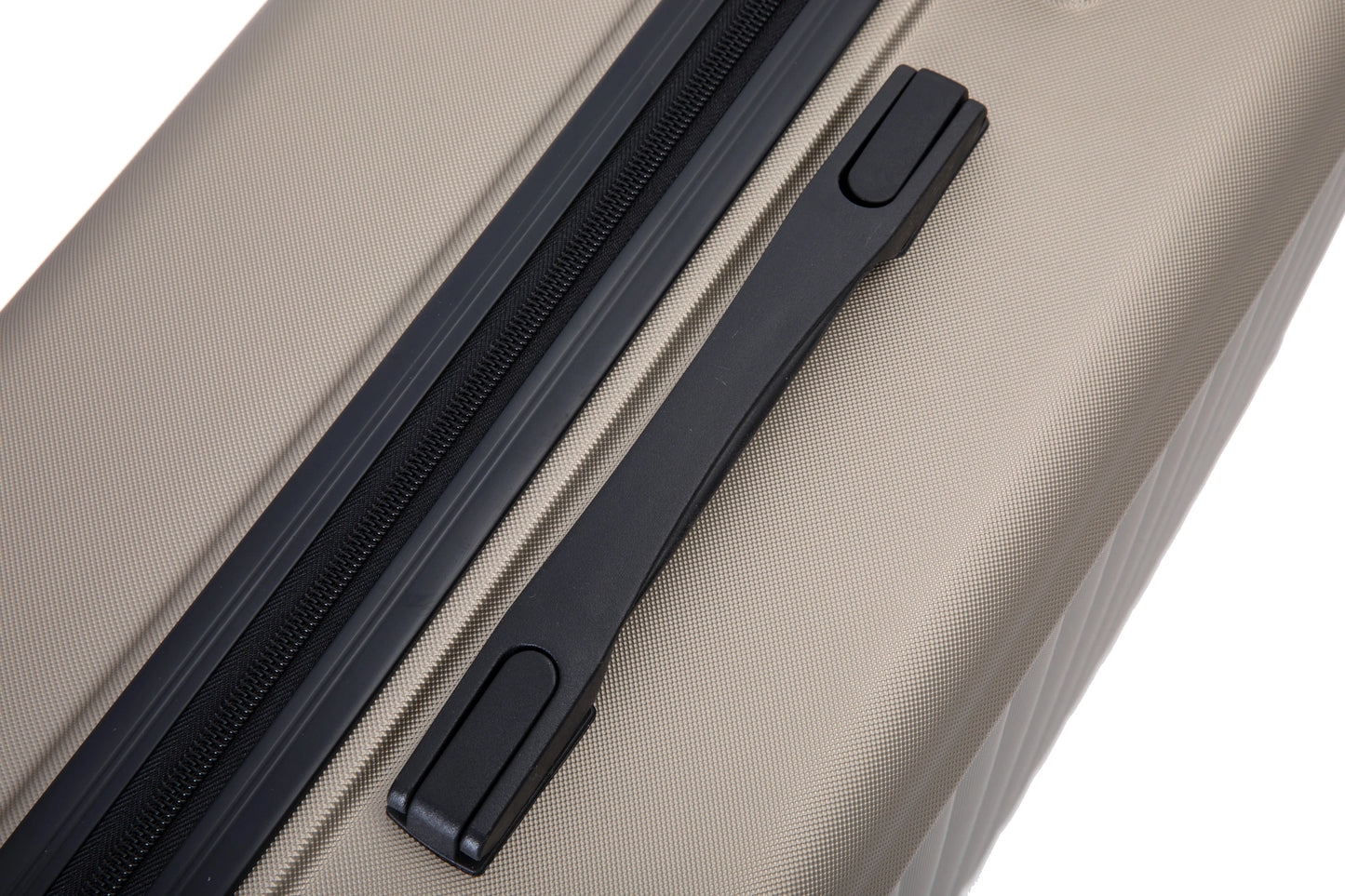 3 Piece Luggage Sets ABS Lightweight Suitcase with Two Hooks, Spinner Wheels, TSA Lock, (20/24/28) GOLD Large capacity suitcase