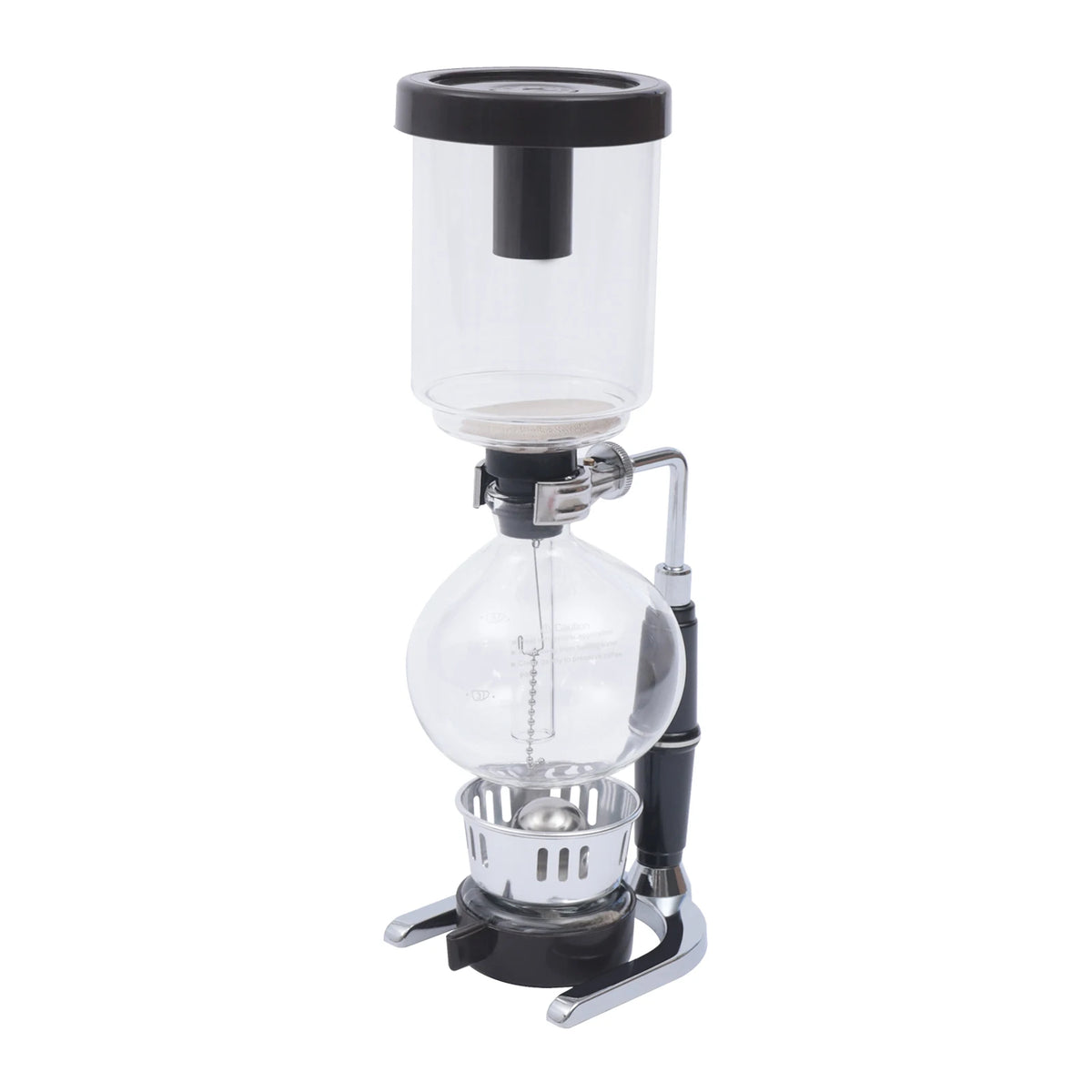 500ml Siphon Coffee Pot, Syphon Coffee Maker, 5-Cup Tabletop Glass Vacuum Siphon Coffee Tea Brewer, Retro-Style Coffee Maker