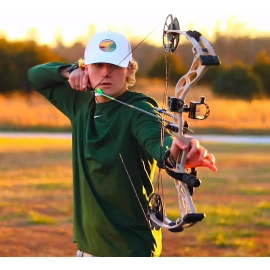 Sanlida Dragon X9 Ready to Hunt Compound Bow Package for Adults Archery Compound Bow and Arrow Set 0-70 Lbs Draw Weight No Bow