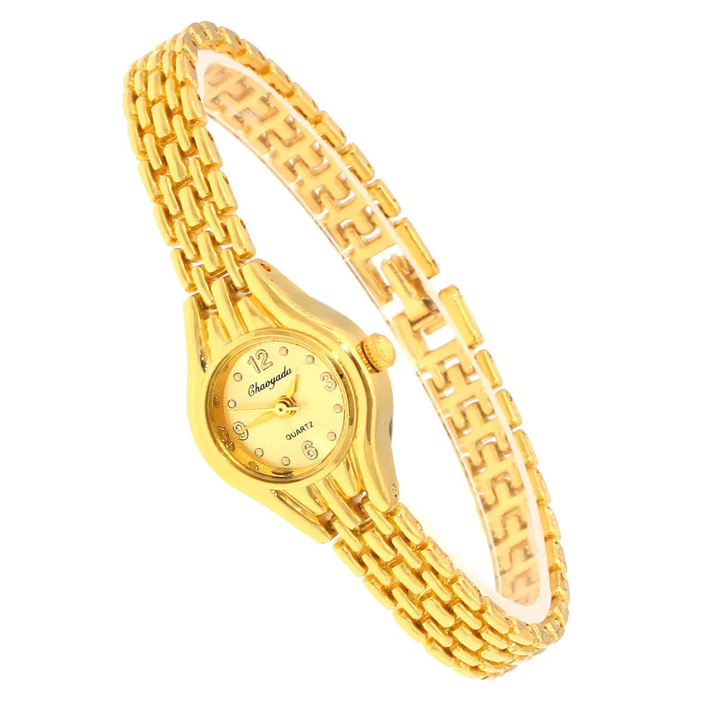 Women Bracelet Watch Mujer Golden Relojes Small Dial Quartz leisure Watch Popular Wristwatch Hour female ladies Elegant watches