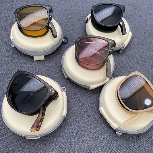 Folding sunglasses, portable, ultra light sun protection, UV protection, sunglasses for both men and women2027