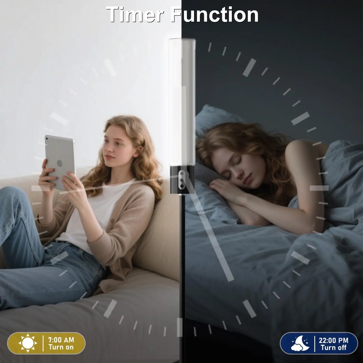 RGBICW Smart Floor Lamp, 1500Lumen, Music Sync, 16M Colors, Dimmable, Remote & App Control LED Lamp for Bedroom, Living Room