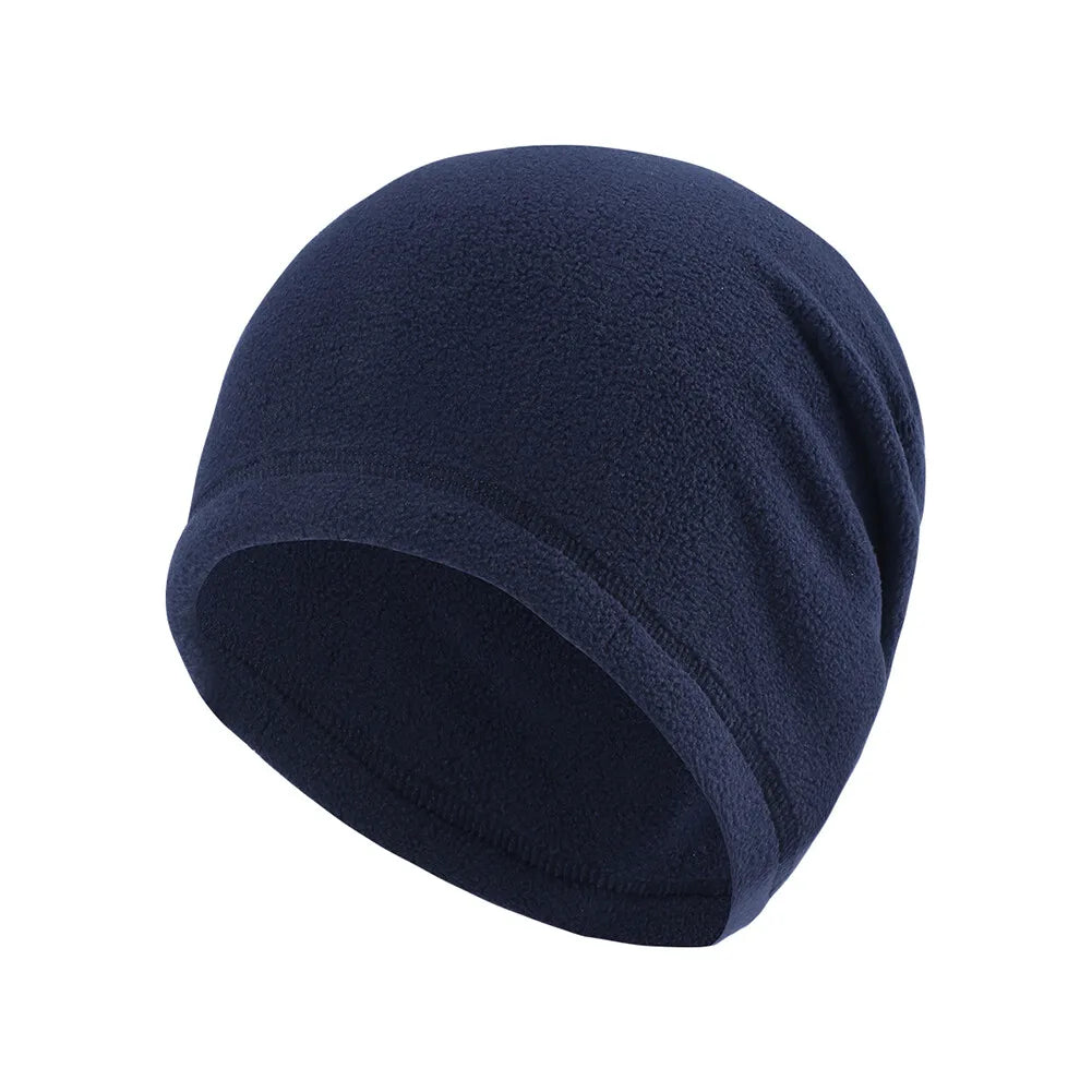 Winter Fleece Skull Cap Helmet Liner Cycling Running Ski Thermal Beanie Hat Slouchy Cap for Men Women Thick Windproof Watch Cap