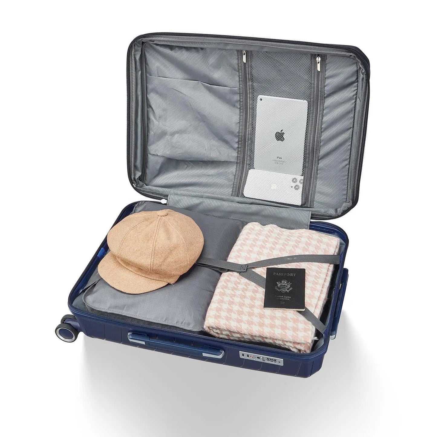 Luggage Sets 4 Piece(14/20/24/28), Expandable Lightweight Suitcase with 4 Double 360 Degrees Mute Spinner Wheels PP Materials