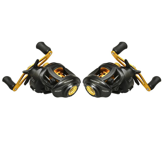 7.2:1 Baitcasting Reel High Speed Gear Metal Baitcasting Fishing Wheel Ceramic Guide Ring Large Unloading Force for Fished Gear