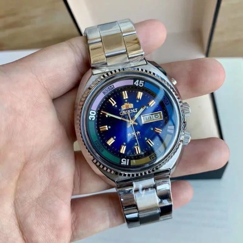 Orient Watch Series Automatic Mechanical Unisex Watch World Time Full Function Steel Strap Select Dial Luminous