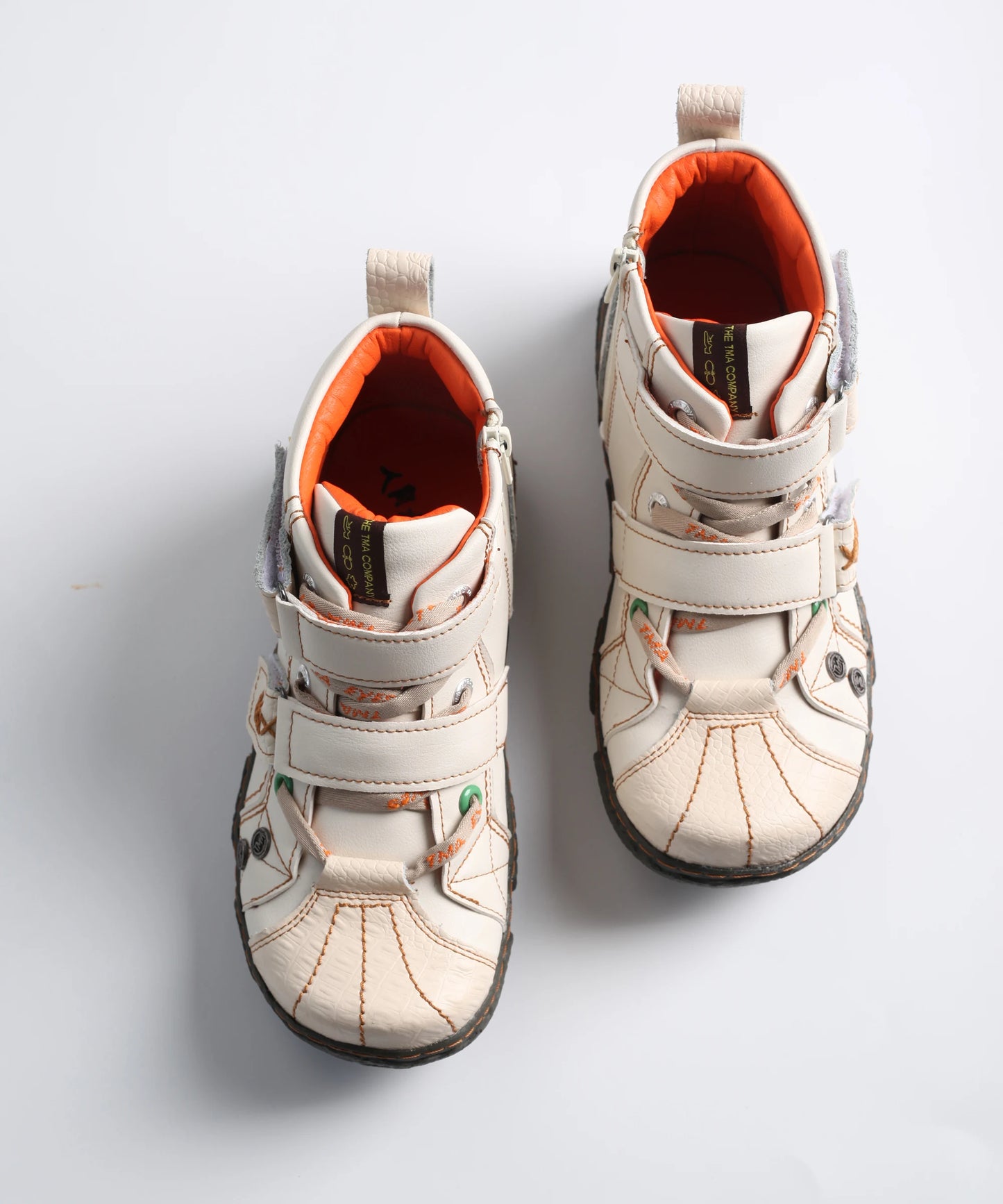 TMA EYES Women's Ankle Boots Spring Autumn Wash PU Leather Fashion Footwear for Ladies