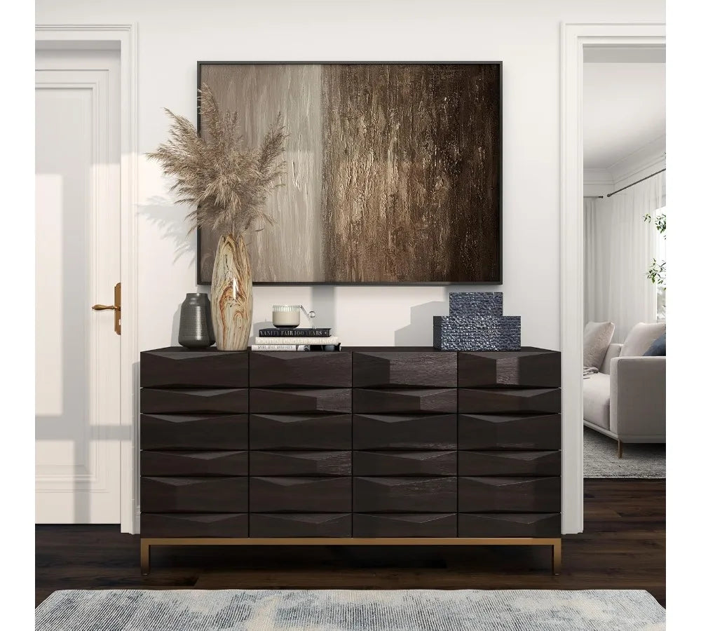 Modern Ceramic Vase with Marbled Finish, Angled Edge Design for Home Decor, Rust Accents, 7x7x21 Inches Beige Centerpiece