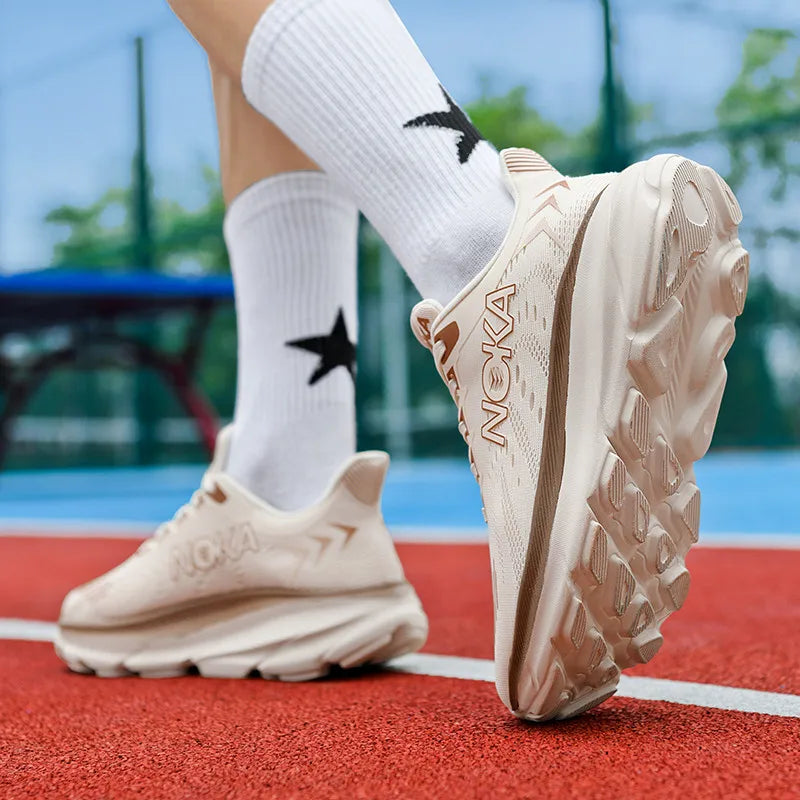 Men's Casual Sneakers*Trend Gym Student Running Sports Shoes For Men Tenis Breathable Athletic Training Footwear Outsole, White