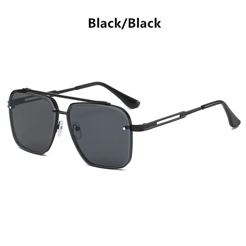 2025 Fashion Square Luxury Design Sunglasses Men Women Flight Seven Rock Mach Six Style Gradient Pilot Sunglasses Oculos De Sol
