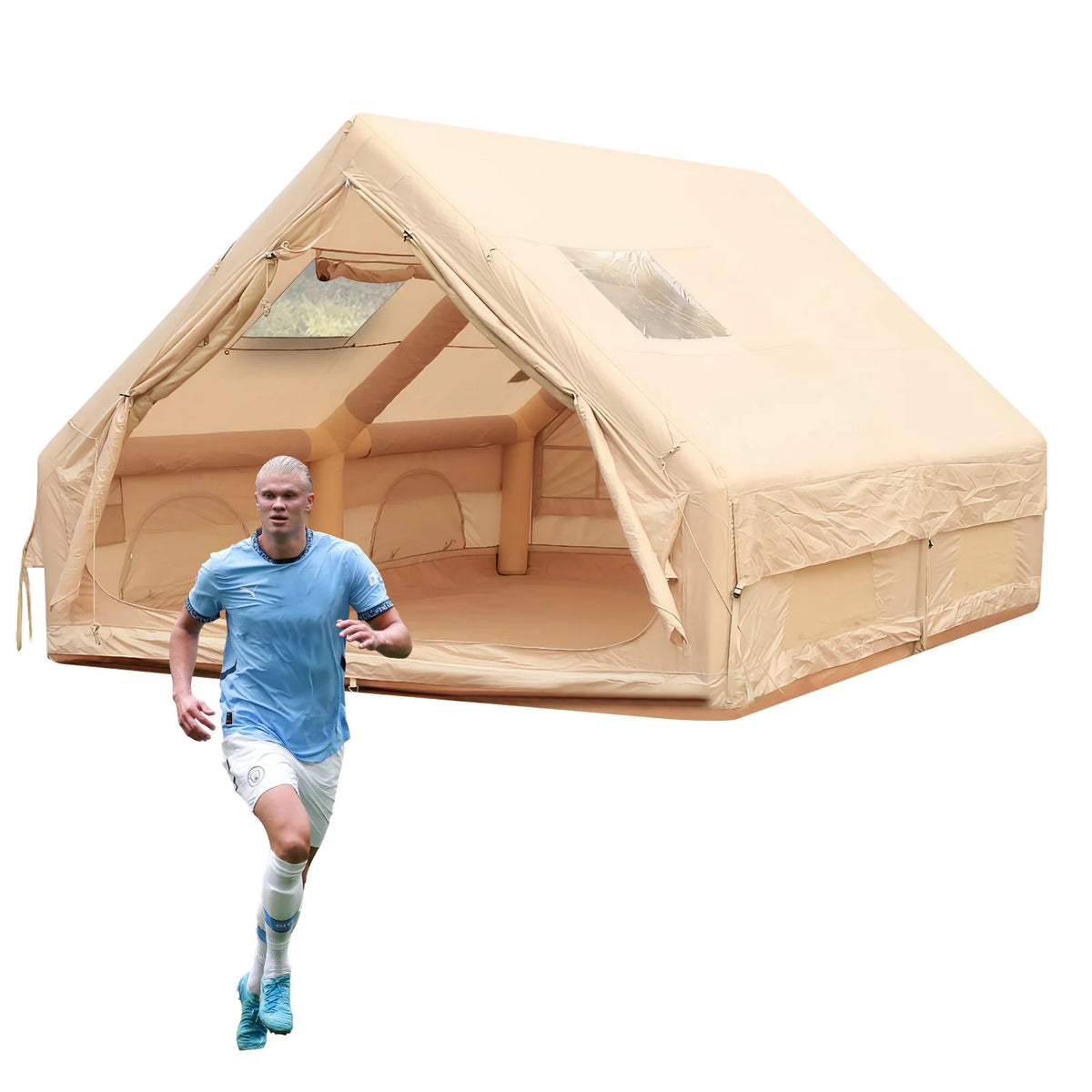 Inflatable Tent with Skylight Air Glamping Tents Easy Setup Inflatable Camping Tent with Pump for Camping