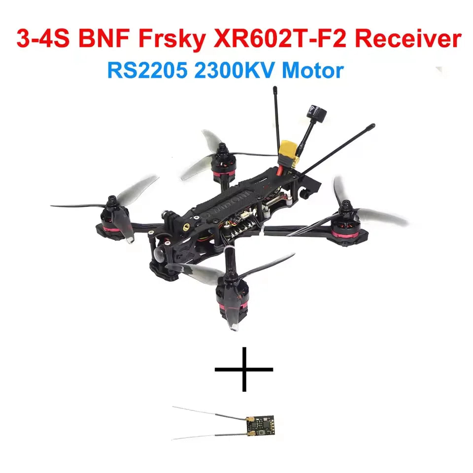 RTF XY-5 220mm FPV Racing Drone 3-4S with RS2205 2300KV Motor F4 V2 Flight Control Micro Camera 51466 Propeller Quadcopter