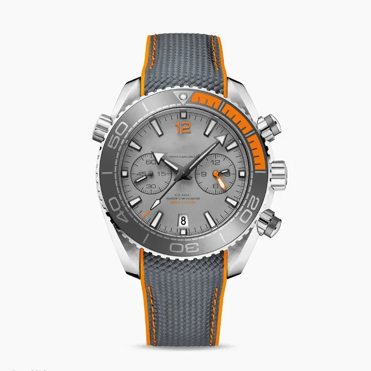 Luxury Diver-Style Multifunction Watch 42mm, Sapphire Crystal & Ceramic Bezel, Automatic Chronograph with Date/Week, 30M Waterp
