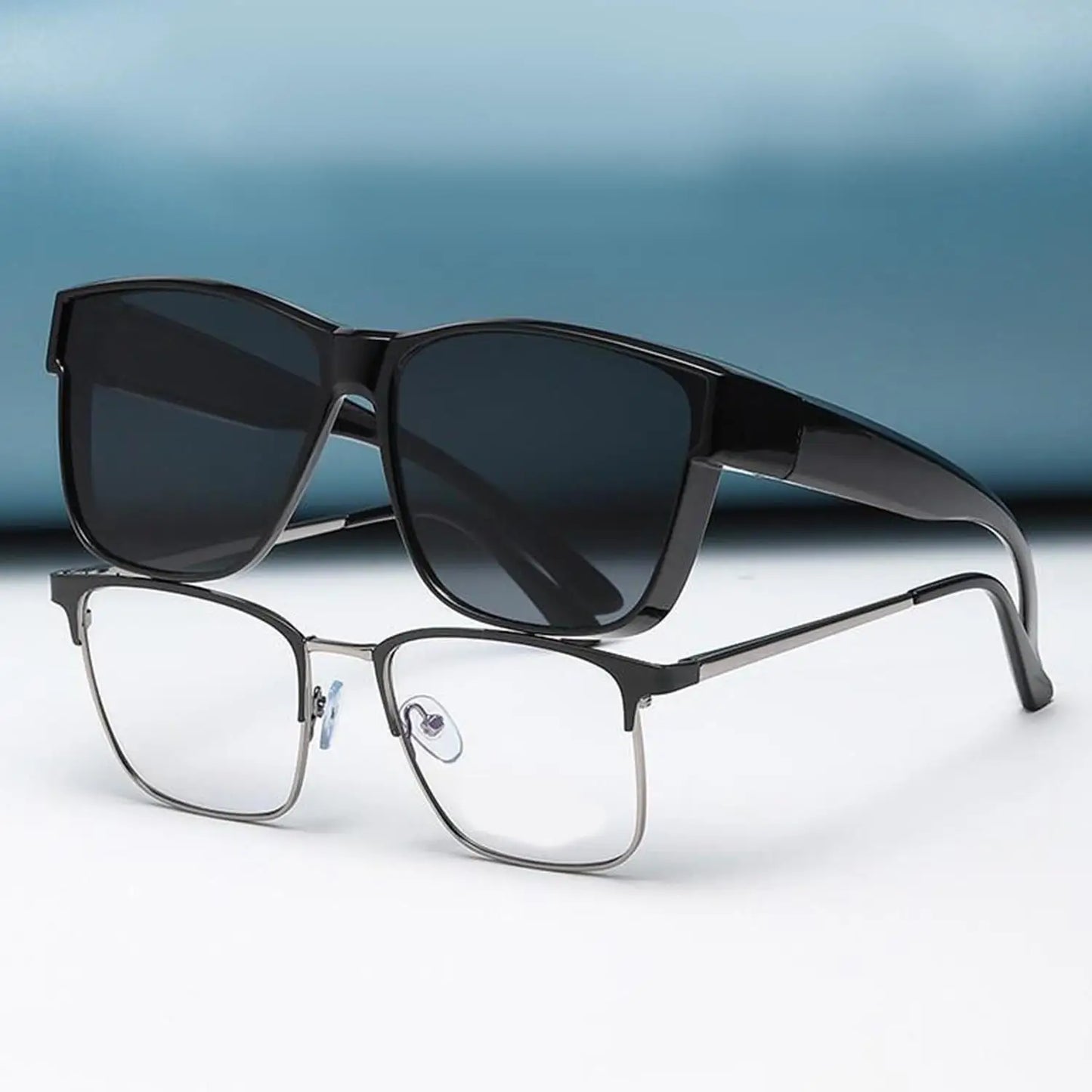 Classic Night Vision Sunglasses For Men Women Square Frame Goggles Eyeglasses Driving Polarized Sun Glasses Unisex Eyewear