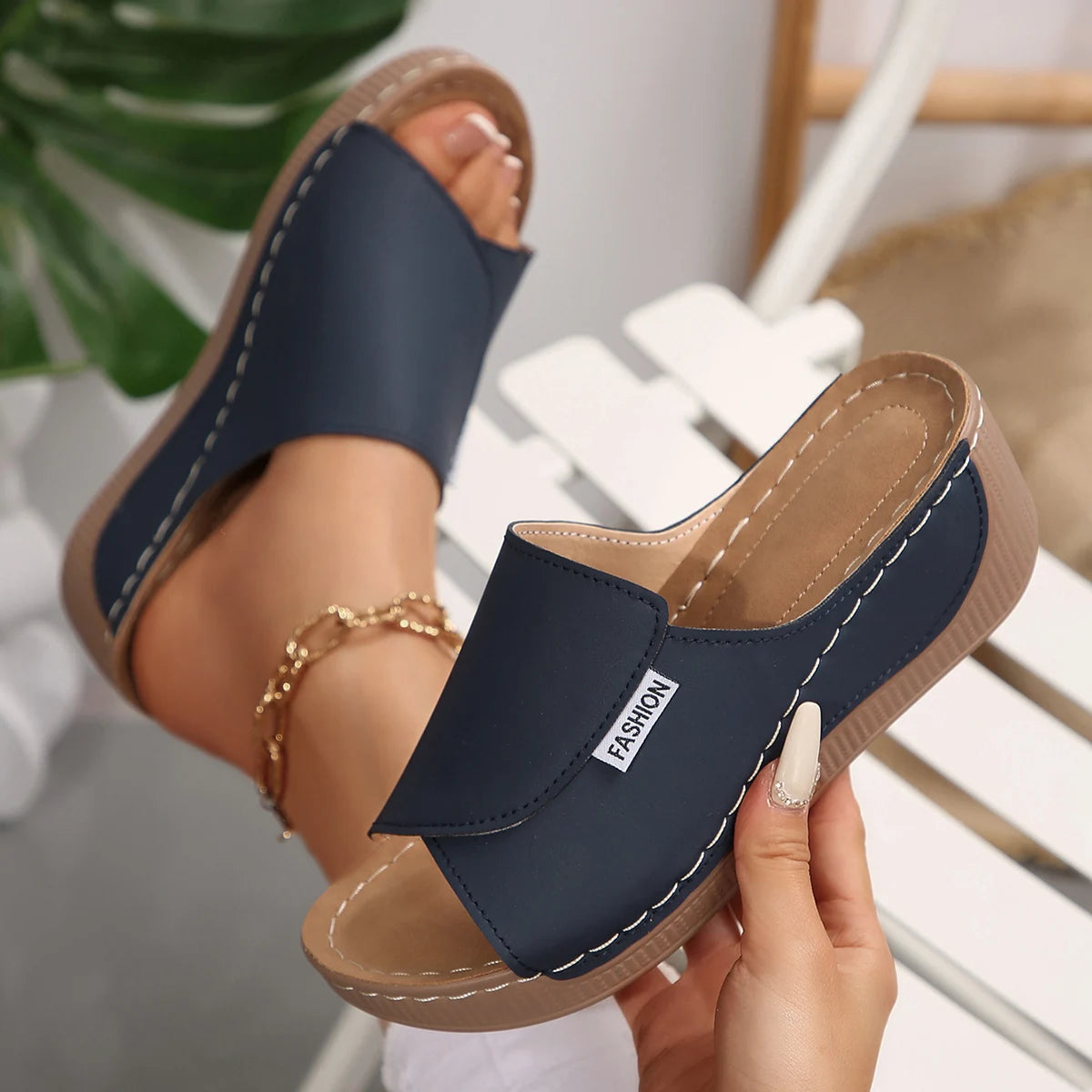 Women's Sandals Casual Heels Sandals Summer Woman Shoes Luxury Slippers Heeled Sandals Wedges Shoes Summer Footwear Women 2025