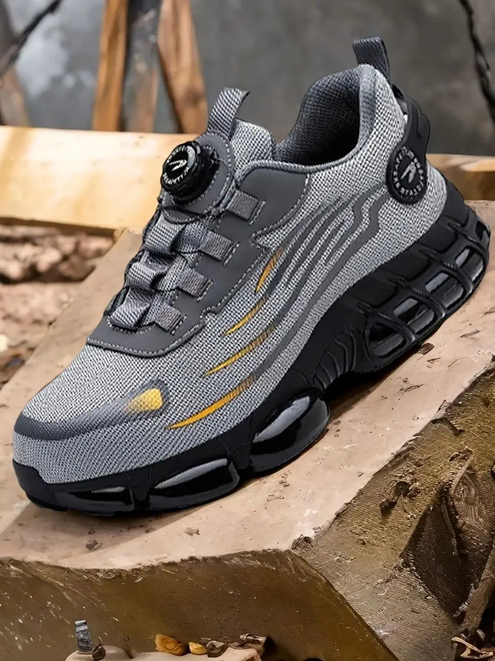 New Work Safety Shoes 36-48 Size for Women Men,Mens Steel Toe Sneakers Waterproof,Lightweight Breathable Antiskid Boots Men Work