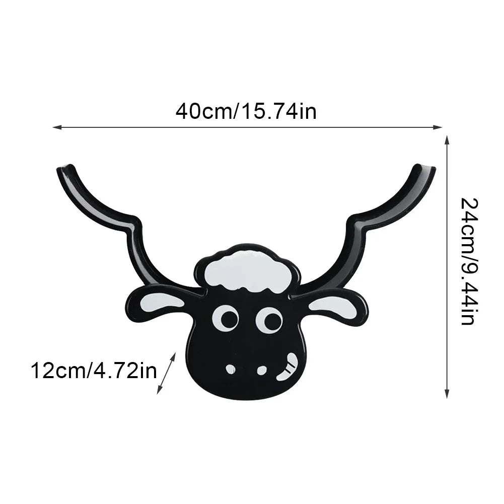 Wall Mounted Paper Storage & Organizer Sheep Toilet Paper Holder Shelves Funny Animal Toilet Paper Storage for Bathrooms Kitchen