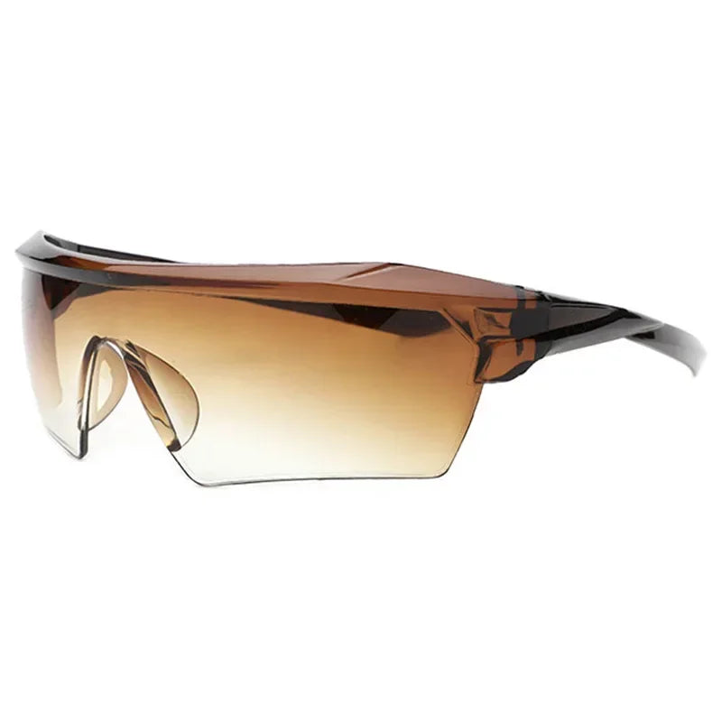 Sunglasses for Men New Semi Frame Integrated Sunglasses with Large Frame Glasses Luxury Sunglasses Women Gafas De Sol Mujer