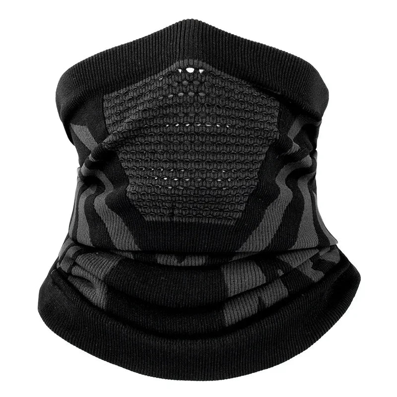 Thermal Face Bandana Mask Cover Neck Warmer Gaiter Bicycle Cycling Ski Tube Scarf Hiking Breathable Masks Print Women Men Winter
