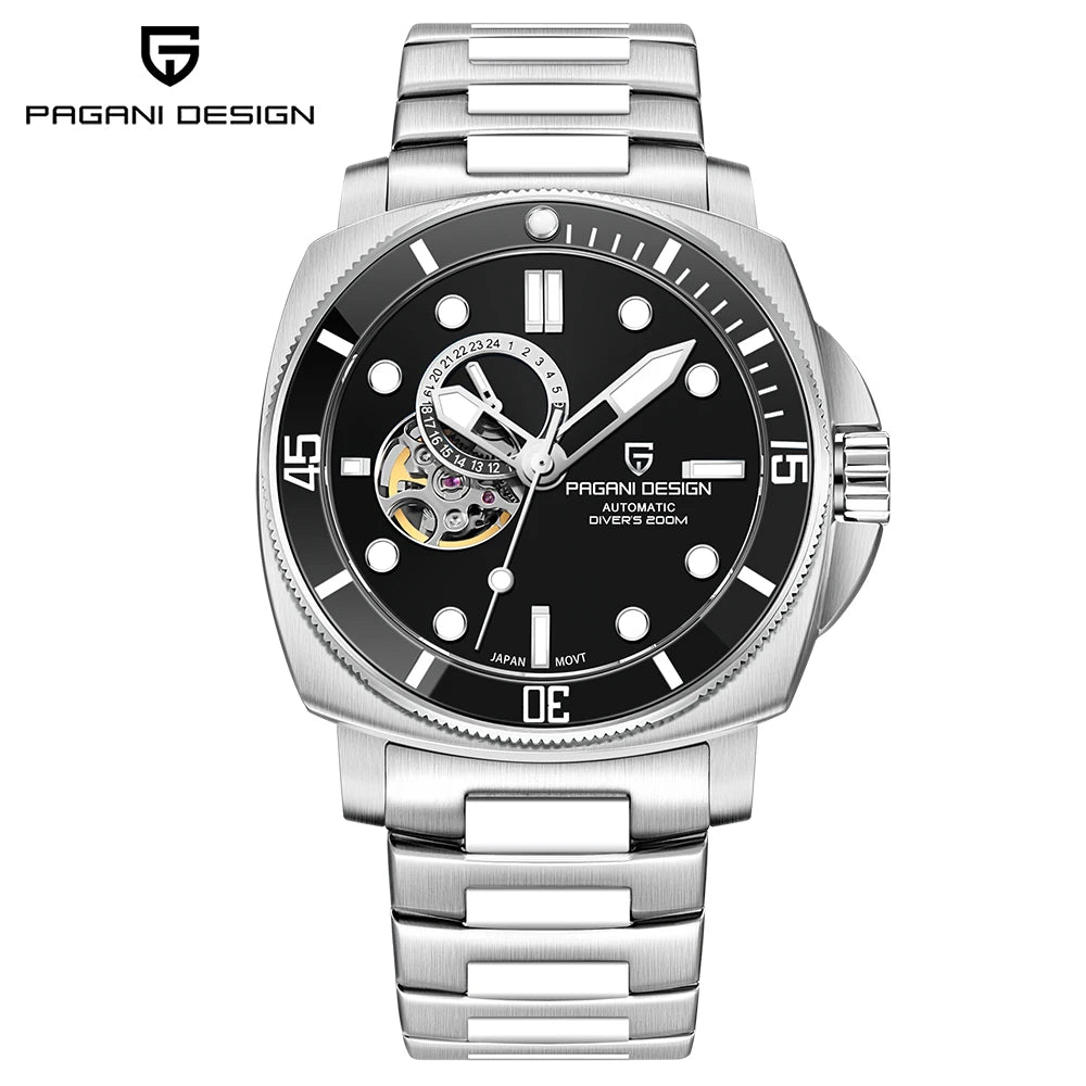 2024 New PAGANI DESIGN Men Mechanical Wristwatches Luxury Mens Watches Automatic Watch For Men Sapphire Mirror Waterproof Sports