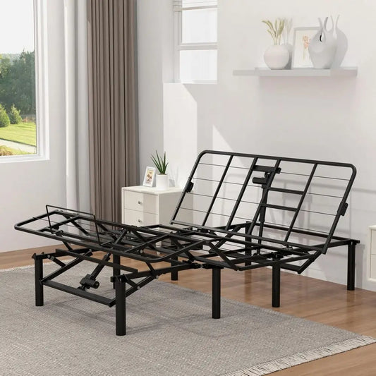 Wireless Remote Queen Electric Bed Frame, Zero Gravity Adjustable Base, Easy Assembly, Head and Foot Tilt (Basic, Queen)