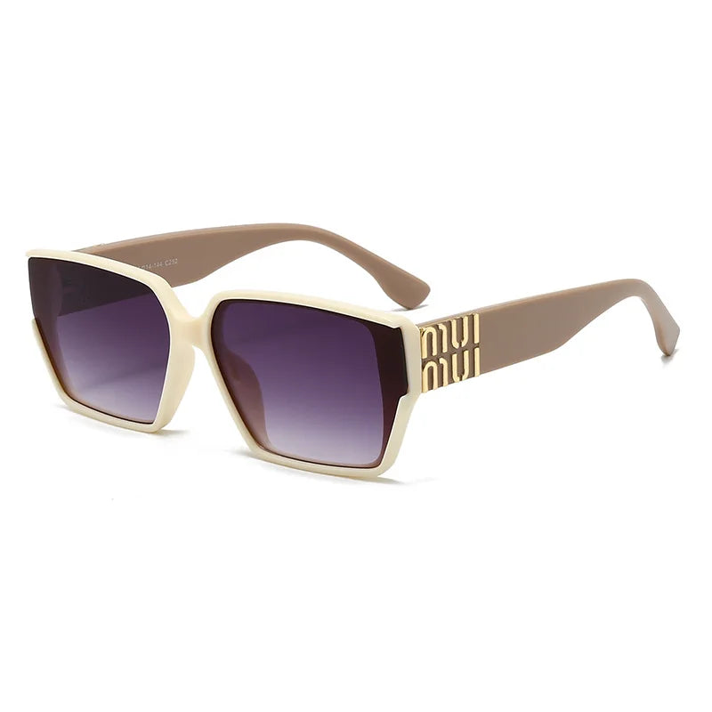 Fashion MM Designer Sunglasses for Women and Men Stylish Square Luxury Glasses Unisex Trend Vintage Shades UV400
