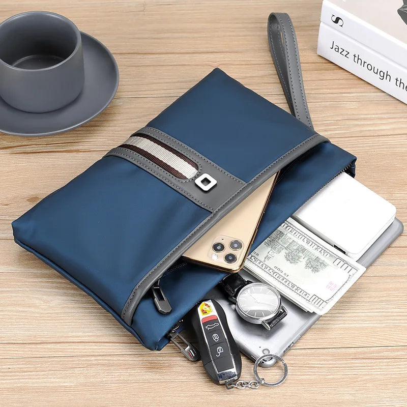 Business Casual Man Handbag Cellphone Clutch Oxford Bag Waterproof Nylon Wallets Clutch Casual Men Envelope Mobile Phone Bags