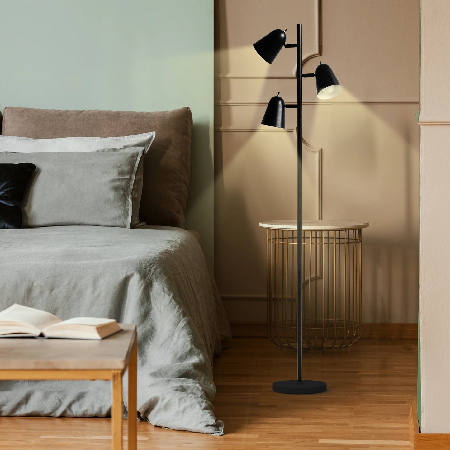 68" Tree Floor Lamp with 3 Bulbs Included