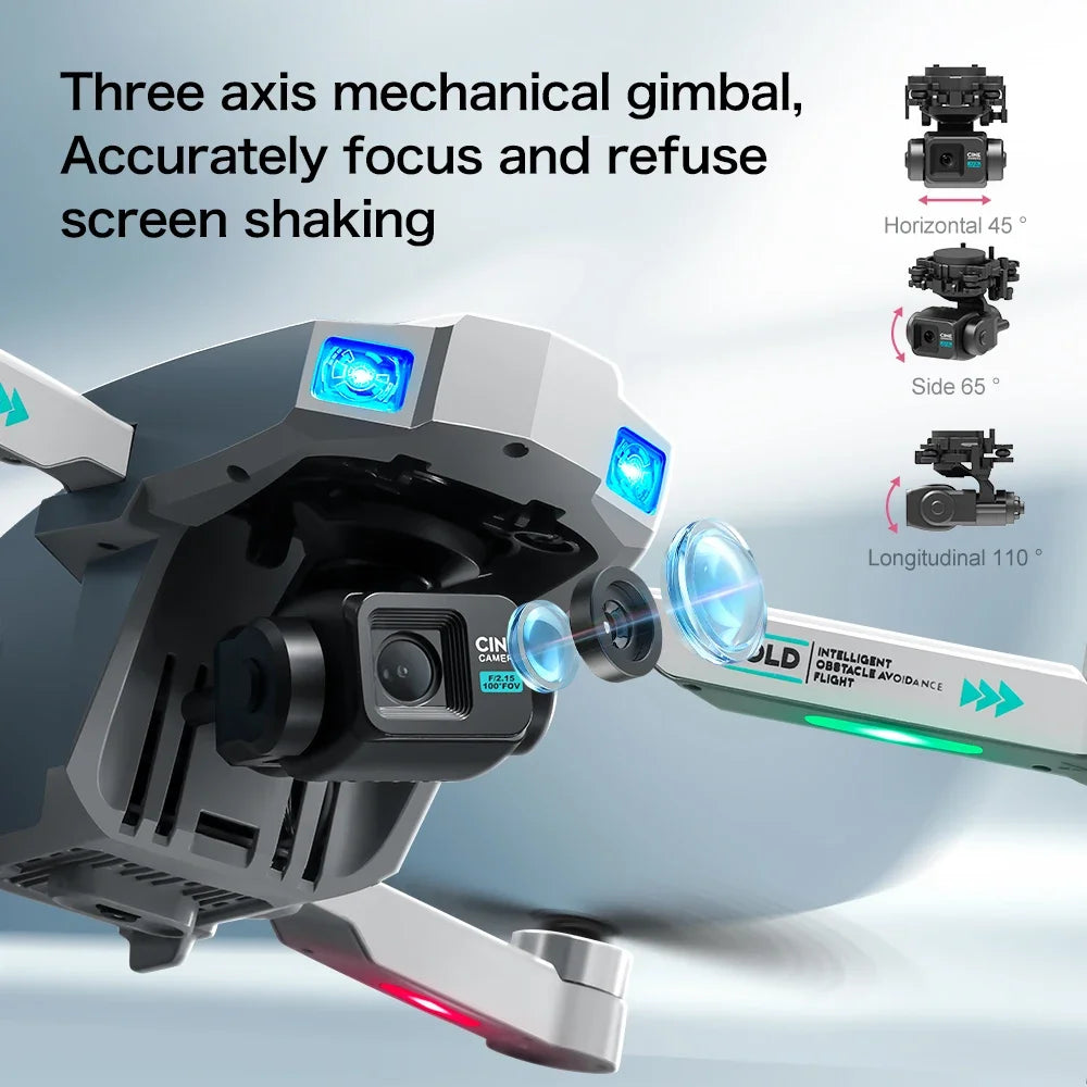 XT709 Drone 4K HD Aerial Photography With Screen GPS Return Folding Intelligent 360° Obstacle Avoidance RC Toy