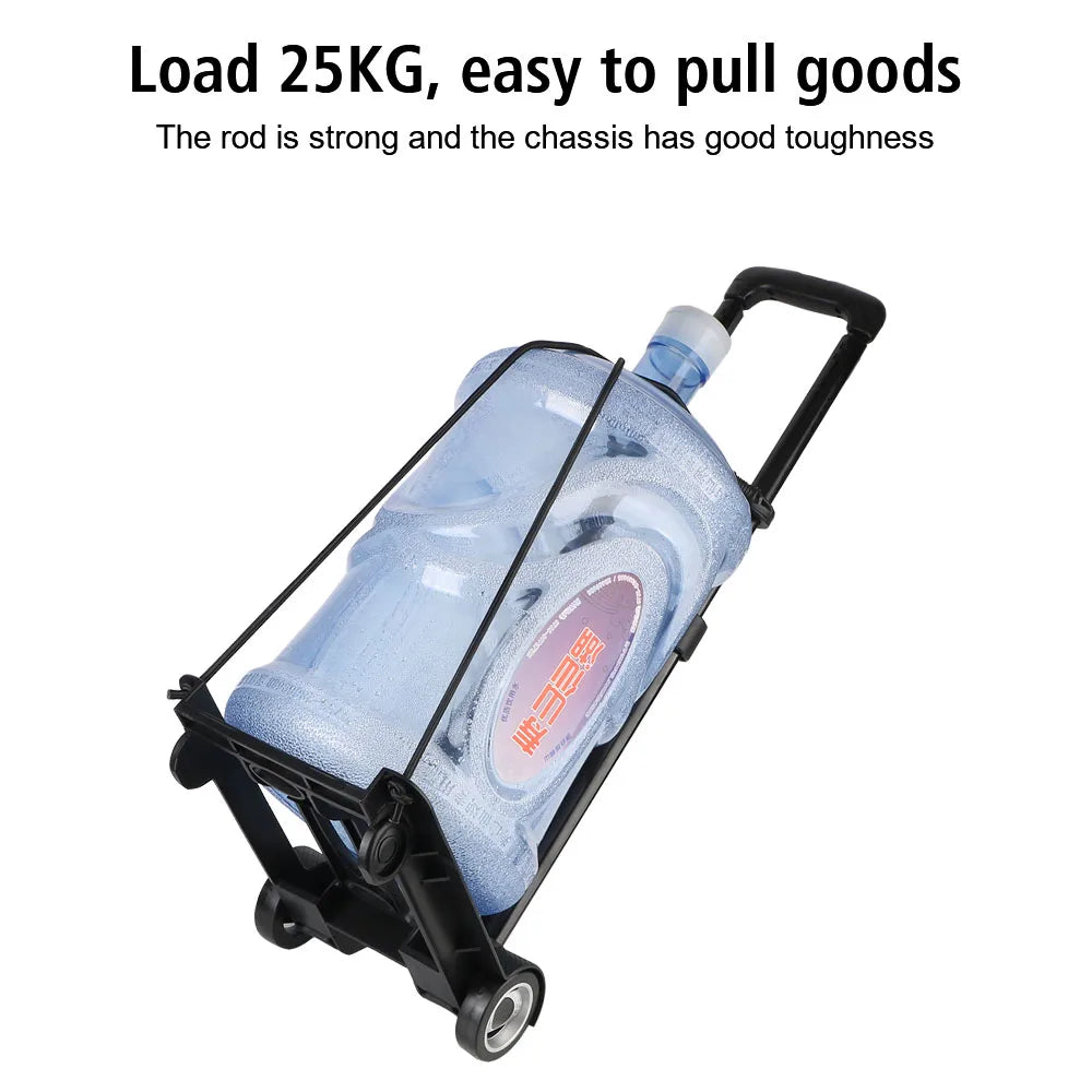 Foldable Luggage Dolly Rolling Carts With Wheels Portable Fold Dolly Utility Rolling Carts With Wheels with Wheels