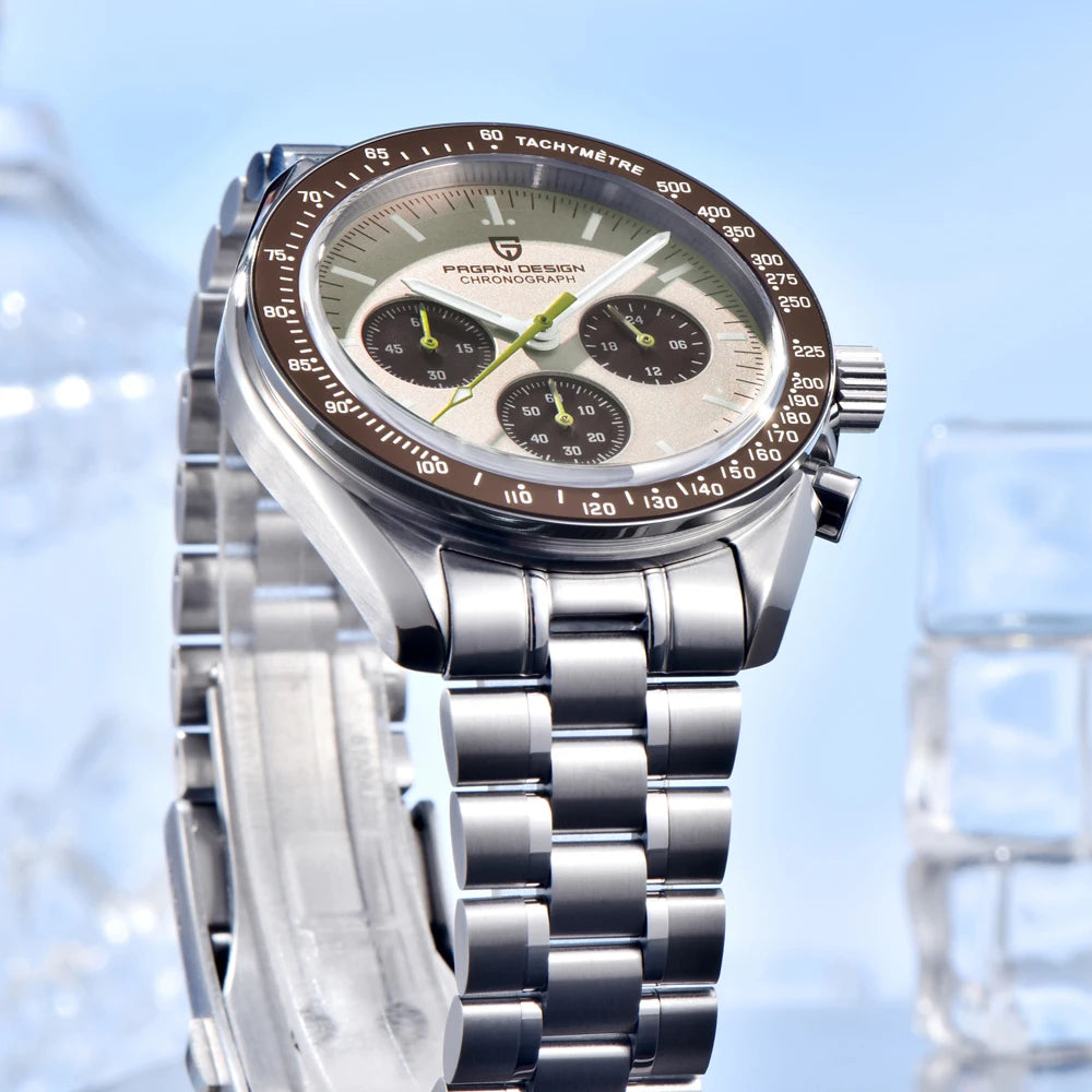 PAGANI DESIGN Saturn Men's Watches Top Luxury Quartz Watch For Men Chronograph Wristwatches AR Sapphire Waterproof Luminous Gift