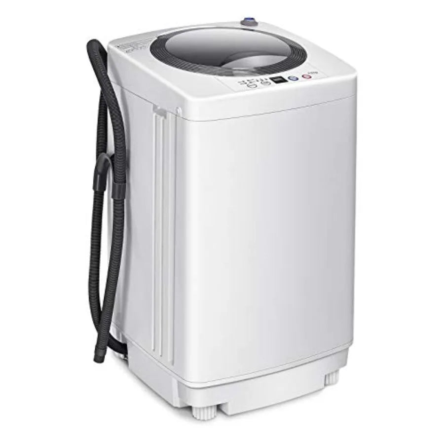 1.2 Cu.ft Portable FullAutomatic Washing Machine with 8 lbs Capacity and Drain Pump Compact Single Tub Clothes Washer Spinner I