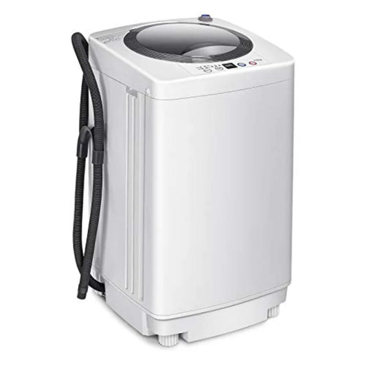 1.2 Cu.ft Portable FullAutomatic Washing Machine with 8 lbs Capacity and Drain Pump Compact Single Tub Clothes Washer Spinner I